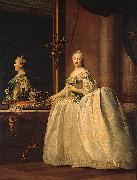 Jan Josef Horemans the Elder Catherine II of Russia in the mirror oil painting artist